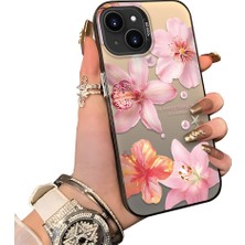 Ucuc iPhone 14 Uyumlu Sert Akrilik Arka Silikon Kenar Lens Koruma Kılıf