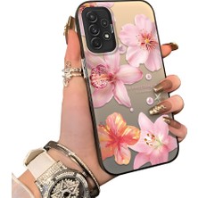 Ucuc Samsung Galaxy A72 Uyumlu Sert Akrilik Arka Silikon Kenar Lens Koruma Kılıf