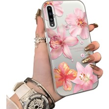 Ucuc Samsung Galaxy A50/A50S/A30S Uyumlu Sert Akrilik Arka Silikon Kenar Lens Koruma Kılıf