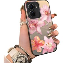 Ucuc Vivo Y02S Uyumlu Sert Akrilik Arka Silikon Kenar Lens Koruma Kılıf