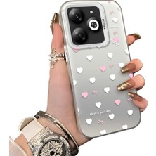 Ucuc Tecno Spark 20C Uyumlu Sert Akrilik Arka Silikon Kenar Lens Koruma Kılıf