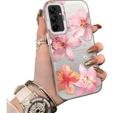 Ucuc Samsung Galaxy A15 Uyumlu Sert Akrilik Arka Silikon Kenar Lens Koruma Kılıf