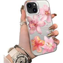 Ucuc iPhone 15 Uyumlu Sert Akrilik Arka Silikon Kenar Lens Koruma Kılıf