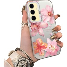 Ucuc Samsung Galaxy S24 Fe Uyumlu Sert Akrilik Arka Silikon Kenar Lens Koruma Kılıf