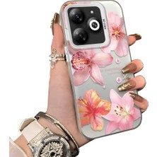 Ucuc Tecno Spark 20C Uyumlu Sert Akrilik Arka Silikon Kenar Lens Koruma Kılıf