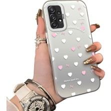 Ucuc Samsung Galaxy A52/A52S Uyumlu Sert Akrilik Arka Silikon Kenar Lens Koruma Kılıf