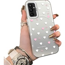 Ucuc Samsung Galaxy M23/M13 Uyumlu Sert Akrilik Arka Silikon Kenar Lens Koruma Kılıf