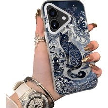 Ucuc iPhone 16 Plus Uyumlu Sert Akrilik Arka Silikon Kenar Lens Koruma Kılıf