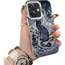 Ucuc Oppo A3/A3X 4g/5g Uyumlu Sert Akrilik Arka Silikon Kenar Lens Koruma Kılıf