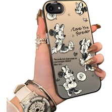 Ucuc iPhone 7/8/se 2020 2022 Uyumlu Sert Akrilik Arka Silikon Kenar Lens Koruma Kılıf