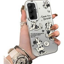 Ucuc Samsung Galaxy A35 Uyumlu Sert Akrilik Arka Silikon Kenar Lens Koruma Kılıf