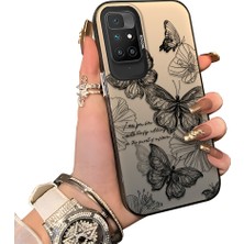 Ucuc Redmi 10 2022 Uyumlu Sert Akrilik Arka Silikon Kenar Lens Koruma Kılıf