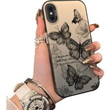 Ucuc iPhone X/xs Uyumlu Sert Akrilik Arka Silikon Kenar Lens Koruma Kılıf