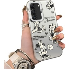 Ucuc Samsung Galaxy S22 Uyumlu Sert Akrilik Arka Silikon Kenar Lens Koruma Kılıf