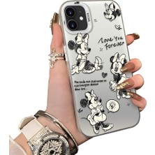 Ucuc iPhone 12 Uyumlu Sert Akrilik Arka Silikon Kenar Lens Koruma Kılıf