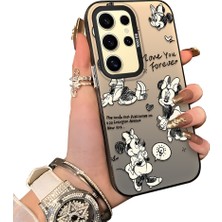 Ucuc Samsung Galaxy S24 Ultra Uyumlu Sert Akrilik Arka Silikon Kenar Lens Koruma Kılıf