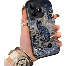 Ucuc Realme Note 50 Uyumlu Sert Akrilik Arka Silikon Kenar Lens Koruma Kılıf