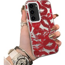 Ucuc Samsung Galaxy S23 Uyumlu Sert Akrilik Arka Silikon Kenar Lens Koruma Kılıf
