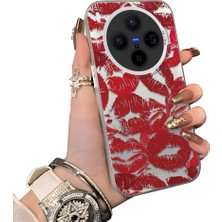 Ucuc Vivo X300 Uyumlu Sert Akrilik Arka Silikon Kenar Lens Koruma Kılıf