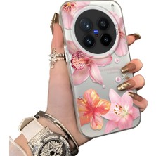 Ucuc Vivo X200 Pro Uyumlu Sert Akrilik Arka Silikon Kenar Lens Koruma Kılıf