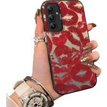 Ucuc Samsung Galaxy A34 Uyumlu Sert Akrilik Arka Silikon Kenar Lens Koruma Kılıf