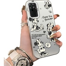Ucuc Redmi Note 10 Pro Uyumlu Sert Akrilik Arka Silikon Kenar Lens Koruma Kılıf