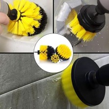 3'lü Matkap Ucu Temizleme Fırça Seti – Banyo, Küvet, Duşakabin, Araba Jant ve Koltuk Temizliği Için Renkli Fırçalar, Kompakt Boyut