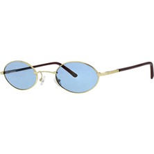 Sanches Unisex Sarı Füme Cam Polarize Oval Güneş Gözlüğü 6005