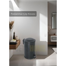 Jet's Home Pedallı Banyo Çöp Kovası Paslanmaz 16 Lt Mutfak Çöp Kutusu Siyah