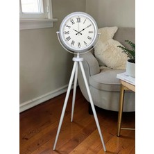 Mey İthalat Mey Ithalat® Platin Classic White Roma Tripod Ayaklı Saat