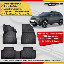 Renault Duster Paspas Araca Özel Mild Hybrid (4x4) 2024 ve Sonrası Derin Havuzlu Paspas Bosse North Serisi