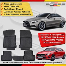 Mercedes A Serisi Paspas Araca Özel W177 Hb / Sedan 2018 Sonrası Derin Havuzlu Paspas Bosse North Serisi