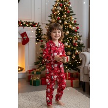 Çocuk Şapka Desenli Pijama Takımı