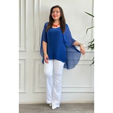 Arkası Dantelli Ipek Bluz