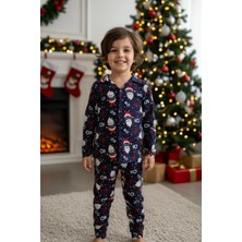 Çocuk Şapka Desenli Pijama Takımı