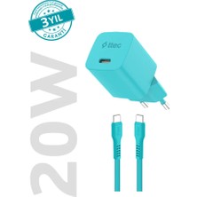 ttec SmartCharger GAN 20W PD Seyahat Hızlı Şarj Aleti + USB-C - U