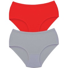 Marsilyan 2 Adet Tutku Kadın Yüksek Bel Bato Kalın Lastik Külot S6