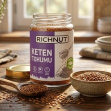 Richnut Glütensiz Keten Tohumu Tane 210 gr Yüksek Lif ve Protein Kaynağı Özelliğiyle