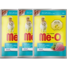 Me-O  Kedi Yaş Maması Jöle Içinde Ton Balıklı ve Tavuklu 80GR