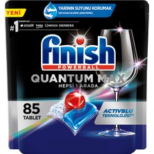 Finish Quantum Max Bulaşık Makinesi Deterjanı Tableti 85 Yıkama Hepsi 1 Arada Etkili Temizlik