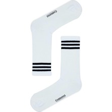 Carnaval Socks Uzun Siyah Şerit Desenli Renkli Çorap