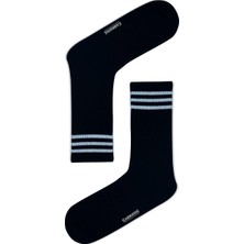 Carnaval Socks Uzun Beyaz Şerit Desenli Renkli Çorap