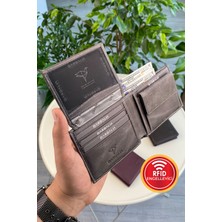 Garbalia Jackson Hakiki Deri Desenli Cüzdan Çıtçıtlı Kapama ile Küçük Boy 11 cm