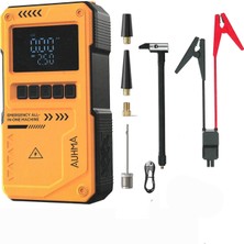 Auhma A8822 Jump Starter / Akü Takviye Cihazı | 4'ü 1 Arada Powerbank, Hava Kompresörü, LCD Ekran, 10.000MAH 150PSI