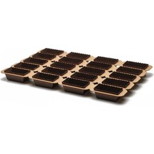 Novacart Dikdörtgen Brownie Kağıt Kek Kalıbı 80X40X40 mm - 5 Adet