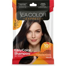 Sea Color Express Şampuan Boya, Şampuan Kolaylığında Saç Boyama 3.0 Koyu Kahve