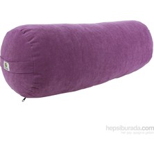 Yogatime Ergonomik Tasarımlı Mor Bolster (Büyük Sosis Yastık) Yıkanabilir ve Kalın Pamuklu