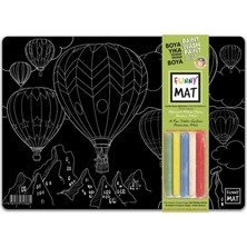 Akademi Çocuk Funny Mat Black (Tebeşirli) - Sıcak Hava Balonu