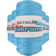 MiraLive 5 Adet Polyester Makrome Ipi 3050 Mavi 100 gr