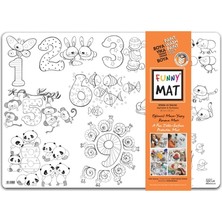 Akademi Çocuk Funny Mat Alfabe - Sayılar 25X35CM 2'li Paket Beyaz Serisi